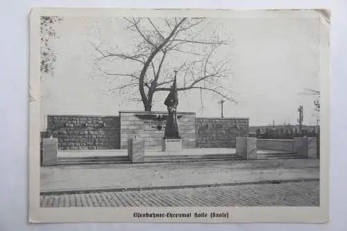 AK Halle (Saale) Eisenbahner-Ehrenmal