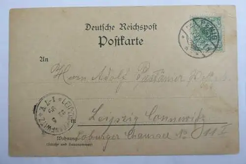 AK Penig Stadtkirche / Stadt / Amtsgericht 1899