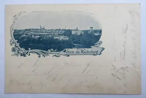 AK Waldenburg Sachsen frühe Ansicht 1898