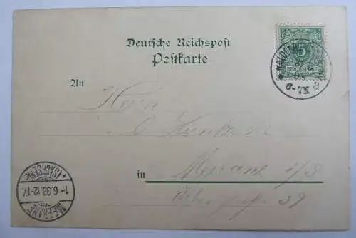 AK Waldenburg Sachsen frühe Ansicht 1898