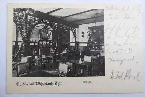 AK Nordseebad Westerland auf Sylt Gasthaus Bodega