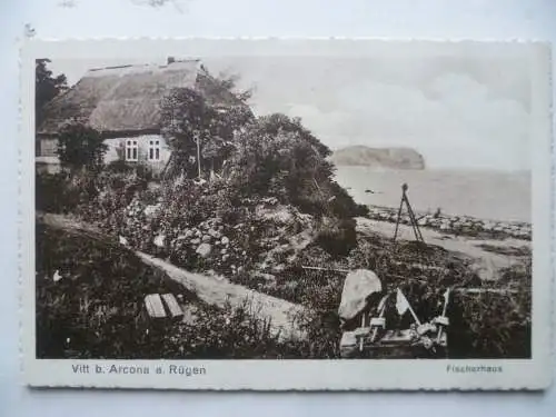 AK Vitt b. Arkona auf Rügen Fischerhaus