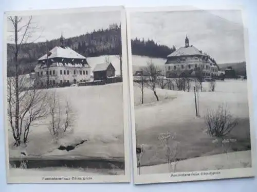 9x Heimatschutzpostkarte Schmalzgrube Hammerherrenhaus