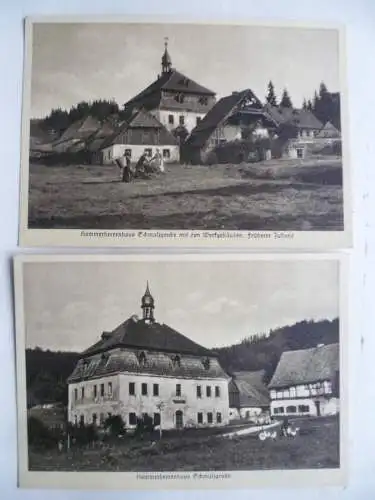 9x Heimatschutzpostkarte Schmalzgrube Hammerherrenhaus