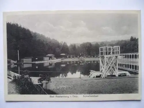 AK Bad Rastenberg Thür. Schwimmbad mit Sprungturm