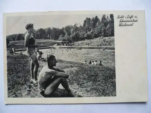 AK Wüstenrot Licht-, Luft- u. Schwimmbad