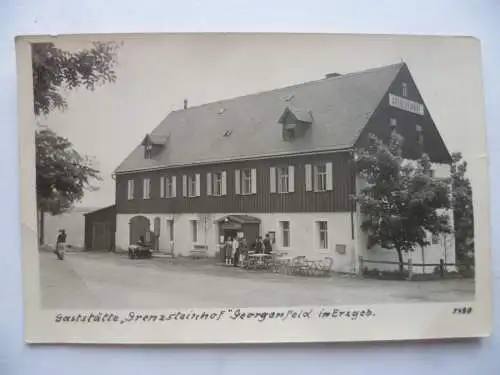 AK Georgenfeld Erzgebirge Gaststätte Grenzsteinhof