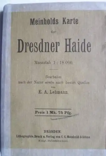 Meinholds Karte der Dresdner Haide Maßstab 1:18000