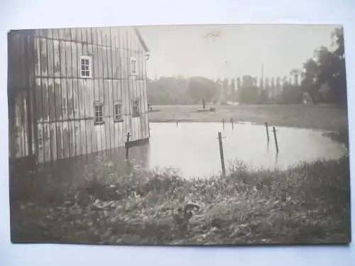 Foto-AK Neugersdorf Hohlfeld-Mühle Hochwasser 14.7.1932