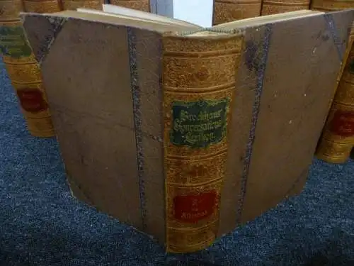 Brockhaus Konversations-Lexikon 16 Bände 1893-1895 dekorative Ausgabe