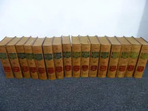 Brockhaus Konversations-Lexikon 16 Bände 1893-1895 dekorative Ausgabe