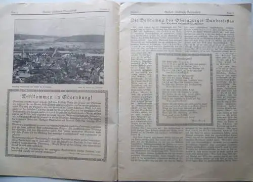 Spessart Monatsschrift Themenheft Obernburg zum 9. Bundesfest 1928