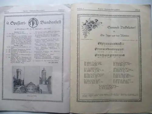 Spessart Monatsschrift Themenheft Obernburg zum 9. Bundesfest 1928