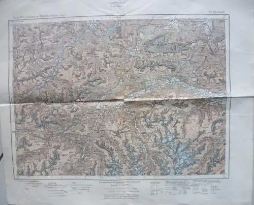 2 Karten Dt. Reich Ausgabe C 194 Mittenwald + 195 Karwendel 1:200000