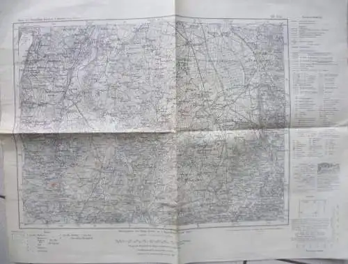 Karte des Dt. Reiches 1:100000 Blatt 651 Tölz