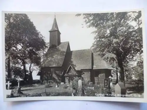 AK Bürgsdorf Oberschlesien Evang. Kirche