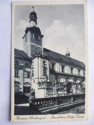 2 AK Braunau Sudetenland Kirchen