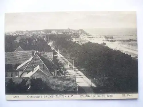 AK Ostseebad Brunshaupten i.M. Westlicher Bülow-Weg