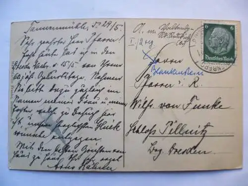 AK Blankenstein bei Wilsdruff Panorama, Kirche u. Pfarre