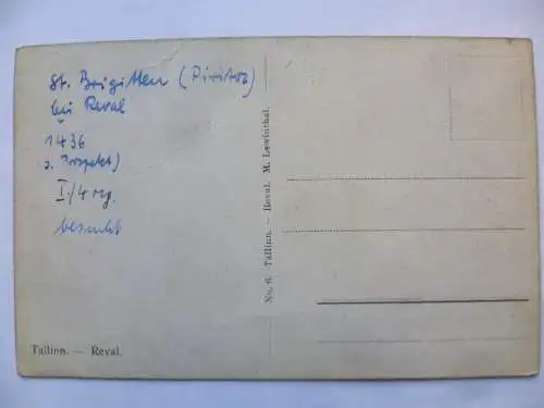 3 AK Reval / Talinn Ruinen des Brigittenklosters