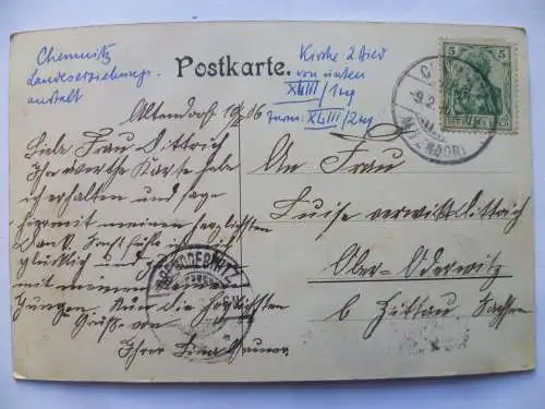 AK Chemnitz K.S. Landeserziehungs-Anstalt Mikrosko-Karte