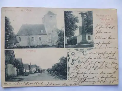 AK Salzfurth bei Capelle Kirche Denkmal Dorfstraße