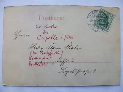 AK Salzfurth bei Capelle Kirche Denkmal Dorfstraße