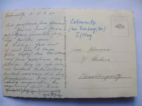 AK Colmnitz Amtsh. Freiberg i.Sa. Berufsschule