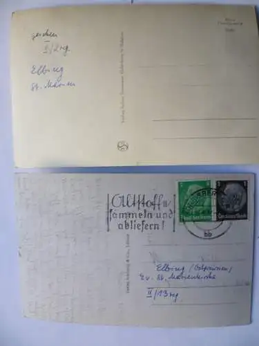 4 AK Elbing Marienkirche