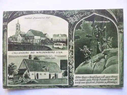 AK Callenberg bei Waldenburg i.Sa. Gasthof Prinzenraub