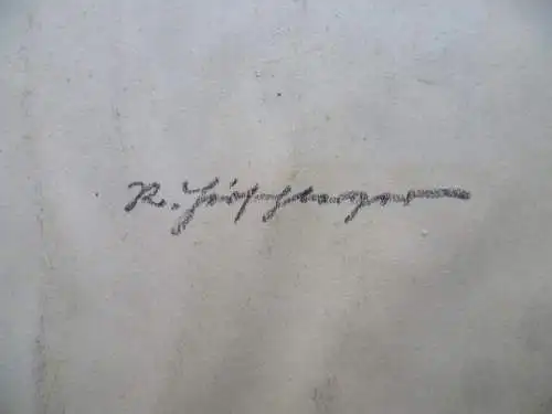 Glockenstuhl einer Kirche Holzschnitt R. Hirschberger