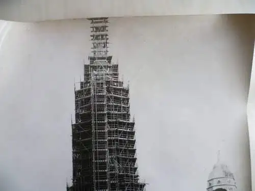 Großes Orig.Foto Dresden eingerüstete Kreuzkirche 1976