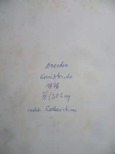 Großes Orig.Foto Dresden eingerüstete Kreuzkirche 1976