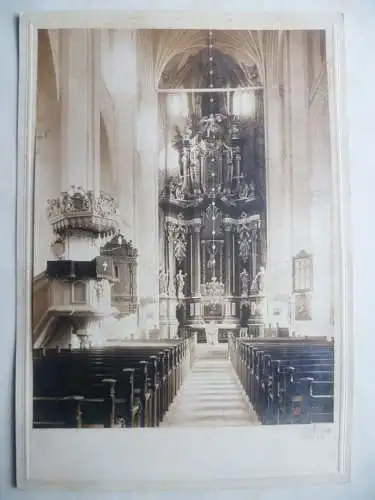Großes Orig.Foto Wolgast St.-Petri-Kirche Altarraum Robert Hess