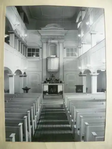 Großes Originalfoto Inneres der Evang. Kirche Limbach bei Chemnitz