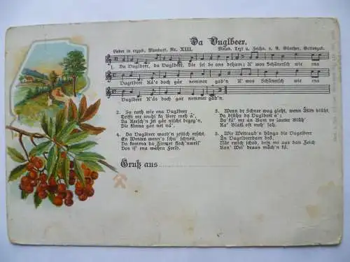Anton Günther Liedkarte Nr. 52. Wenn da Lärich sengt.