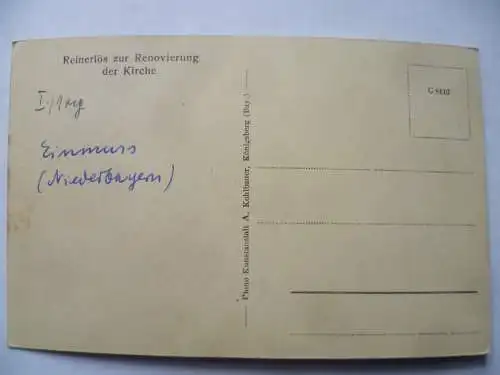 AK Einmuss Niederbayern Kirche und Pfarrhof