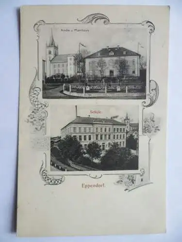 AK Eppendorf Kirche+ Pfarrhaus Schule