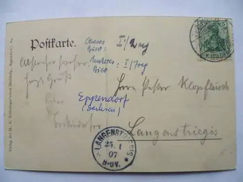 AK Eppendorf Kirche+ Pfarrhaus Schule