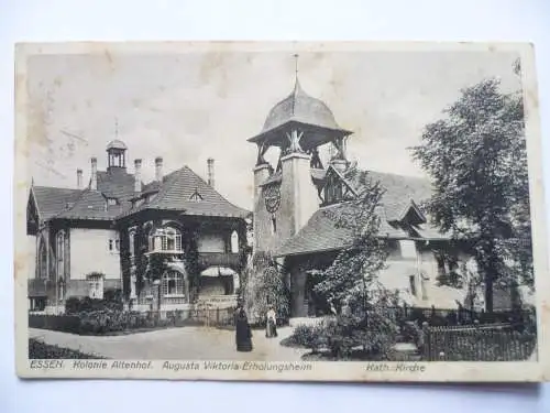 2 AK Essen Kolonie Altenhof Kath. Kirche