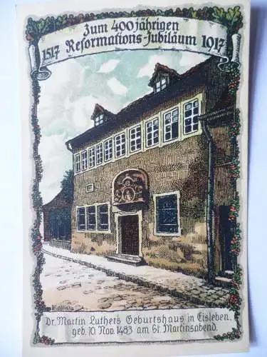 3 AK Eisleben 400j. Reformationsjubiläum 1917