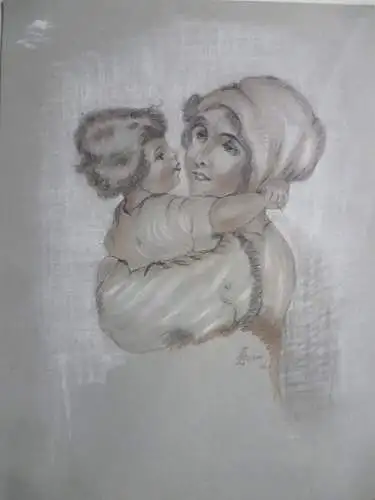 Mutter mit Kind Kopie nach Erna Maison-Kurt