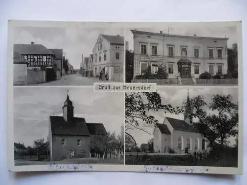 AK Heuersdorf bei Leipzig 4 Ansichten