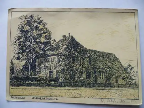 AK Hörnerkirchen Pastorat Friedrich Höhnke 1930