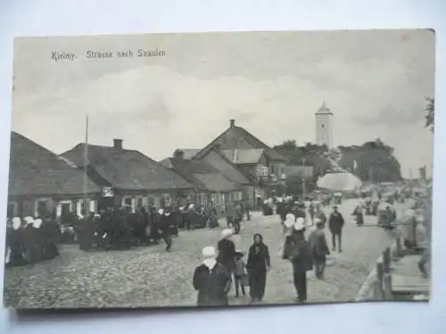 AK Kielmy Kelme Litauen Strasse nach Szaulen