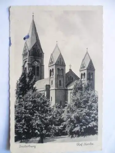 2 AK Insterburg Blick vom Sportplatz / Ref. Kirche