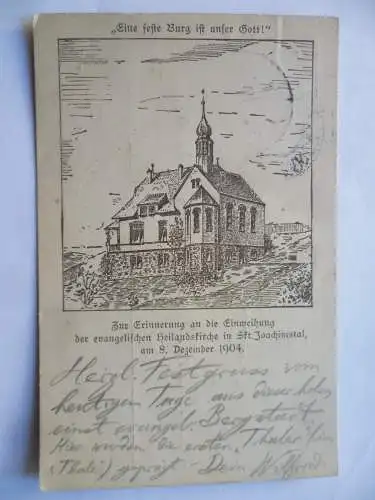 AK St. Joachimsthal Böhmen Einweihung Heilandskirche 1904