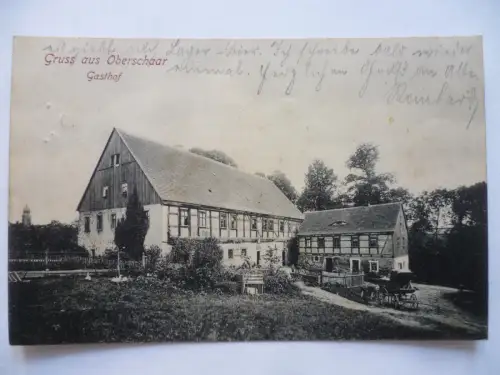 AK Oberschaar (Halsbrücke) Gasthof