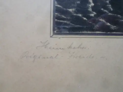 Heimkehr. Orig. Kreide Leo Schaeffer Münster i.W.