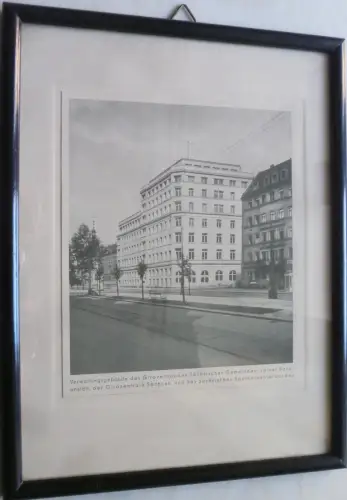 Dresden Verwaltungsgebäude Giroverband Sächs. Gemeinden Foto gerahmt